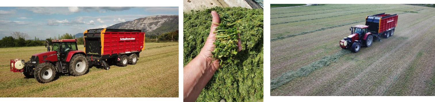 Travaux agricoles ensilage Neydens